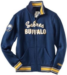 NHL Buffalo Sabres CCM Fleece Track Jacket, Small  Sports Fan Outerwear Jackets  Clothing