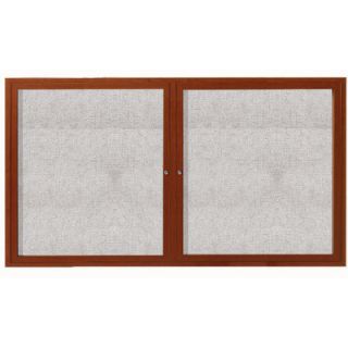 AARCO Enclosed Bulletin Board ODCC Finish Oak, Size 36 H x 60 W x 2 D