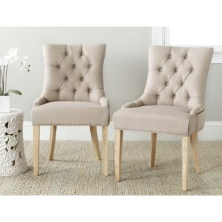 Safavieh Ashley Taupe Side Chairs (set Of 2)