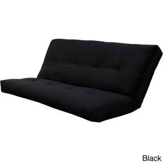 Kodiak Furniture Suedette Full size Solid Futon Cover Black Size Full