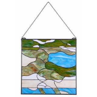 Summerville 24 Inch Tiffany Window Panel Design Craft Stained Glass Panels