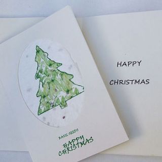 basil tree christmas card by soso paper co