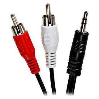 Importer520 12 Ft Stereo 3.5mm to 2 x RCA Audio Y Adapter Cable For T Mobile Samsung Dart T499 Cell Phones & Accessories
