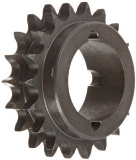 Martin Roller Chain Sprocket, Taper Bushed, Type B Hub, Double Strand, 06B Chain Size, For 1610 Bushing, 9.525mm Pitch, 35 Teeth, 41.28mm Max Bore Dia., 111.55mm OD, 82.55mm Hub Dia., 15.44mm Width