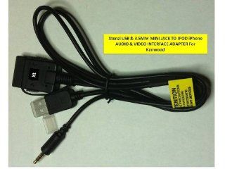Hyper Kenwood KCA iP22F Video Cable with Front USB for iPod  Vehicle Audio Video Power Adapters 
