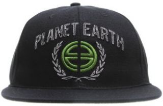 Planet Earth Logo Cap Black One Size at  Mens Clothing store Baseball Caps