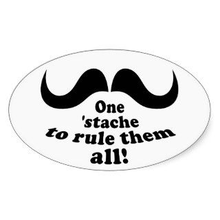 One stache rule them all stickers