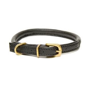 rolled leather collar by dogs & horses