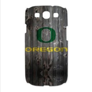 Stylish Wood Look NCAA Oregon Ducks Logo Samsung Galaxy S3 i9300 Back 3D Cases Covers Cell Phones & Accessories