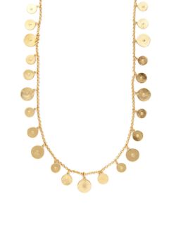 Long Gold Coin Necklace by Ben Amun