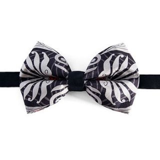 graphic lace bow tie by niki p