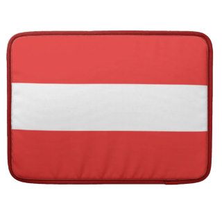 Austria Plain Flag MacBook Pro Sleeve