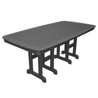 Trex Outdoor Furniture Yacht Club 71.5 in x 36.75 in Stepping Stone Plastic Rectangle Patio Dining Table