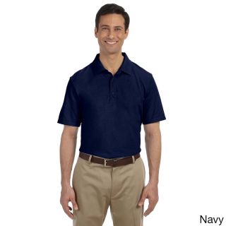 Gildan Mens Dry Blend Pique Sport Shirt Navy Size XXL