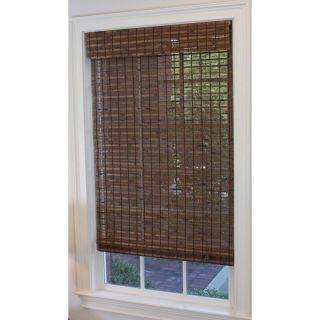 Style Selections 52 in W x 64 in L Cocoa Light Filtering Bamboo Natural Roman Shade