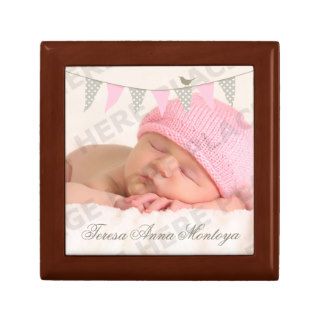 Pink Baby Bunting Photo Gift Box