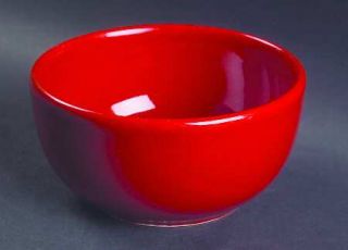 Noble Excellence Candy Apple Coupe Cereal Bowl, Fine China Dinnerware   All Red,