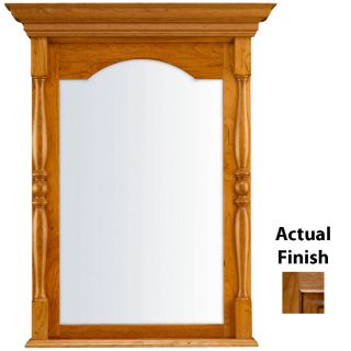 KraftMaid 37 in H x 29 in W Classic Collection Ginger Sable Glaze Rectangular Bathroom Mirror