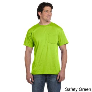 Fruit Of The Loom 5.6 ounce 50/50 Best Pocket T shirt Green Size 3XL