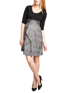 Lace Front Tie Dress by Maternal America