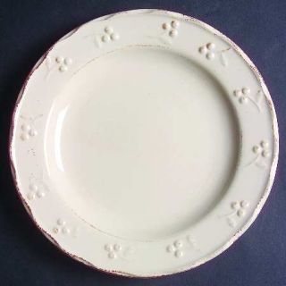 Signature Bella Ivory Salad Plate, Fine China Dinnerware   Stoneware,Ivory,Embos