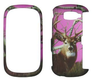 Pink Camo Buck Deer Realtree LG Octane VN530 Verizon Case Cover Phone Hard Cover Case Snap on Faceplates Cell Phones & Accessories