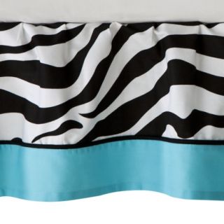 Sweet Jojo Designs Turquoise Zebra Toddler Bed S