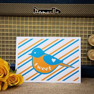 'tweet' card by claire close