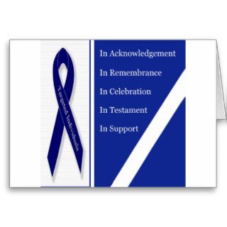 In Acknowledgement In Remembrance In Celebration I Greeting Cards