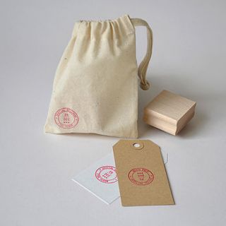 christmas 'special delivery' rubber stamp set by bobalong