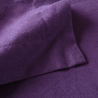 Home City Inc. Cotton Flannel Solid 3 piece Duvet Cover Set Purple Size Full  Queen