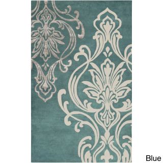 Candice Olson Hand tufted Modern Classics Contemporary Damask Print Rug (5 X 8)