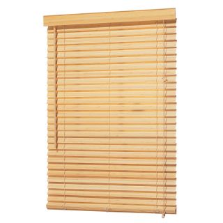 allen + roth 64 in L Natural Bamboo 2 in Slat Light Filtering Horizontal Blinds