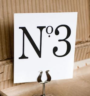 nostalgia table numbers by tangerine dreams creative