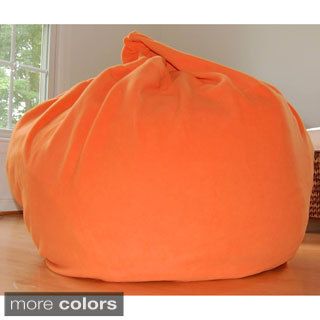 Ahh Products Anti pill 36 inch Wide Fleece Washable Bean Bag Chair Orange Size Large