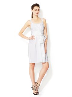 Cotton Wrap Bodice Dress by Vera Wang