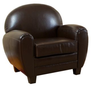 Home Loft Concept Lorenz Leather Cigar Chair NFN1322 Color Chocolate Brown