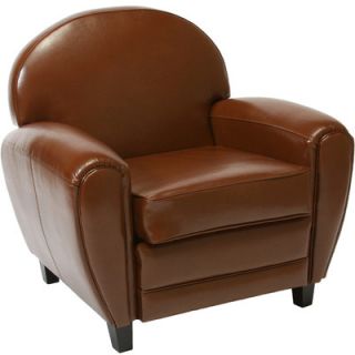 Home Loft Concept Lorenz Leather Cigar Chair NFN1322 Color Hazelnut