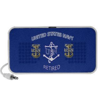 U.S. Navy MCPO Retired Anchor Laptop Speakers