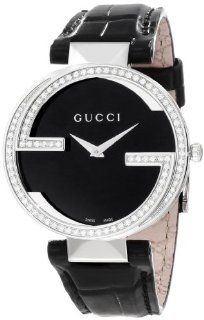Gucci Women's YA133306 Interlocking Black Crocodile Steel and Diamond Watch at  Women's Watch store.