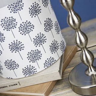 dandelion print handmade lampshade by lolly & boo lampshades