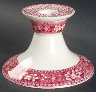 Spode Tower Pink (Newer Backstamp) 3 Candlestick, Fine China Dinnerware   Pink