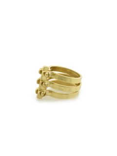 Gold Triple Handcuff Ring by A.L.C. Jewelry