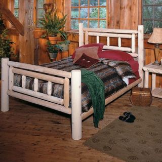 Rustic Natural Cedar Furniture Deluxe Log Slat Bedroom Collection