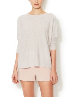 Cashmere Draped Crewneck Sweater by Eileen Fisher
