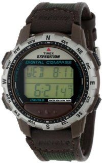 Timex Men's T77862 Expedition Digital Compass Leather and Nylon Strap Watch Timex Watches
