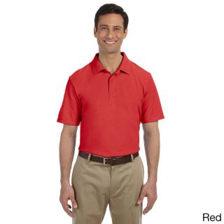 Gildan Mens Dry Blend Pique Sport Shirt Red Size XXL