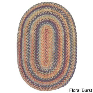 Cmi Forester Multicolored Wool Area Rug (8 X 10 Oval) Gold Size 8 x 10