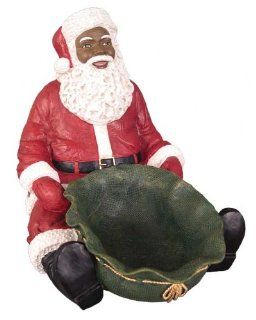 Santa Candy Tray   African American Santa Claus