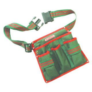 Bosmere N543 4 Pocket Pruner Tool Belt, Fits Waist from 32 Inch to 44 Inch, Green with Red Piping  Gardening Tool Holders  Patio, Lawn & Garden